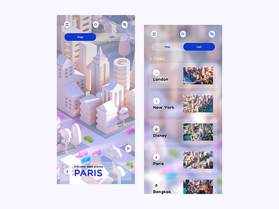 3D Map Mbo 3d app branding city design game map mobile product ui webdesign