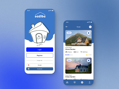 Booking app - Sadiba animation app booking app design home hotel mobile ui ux