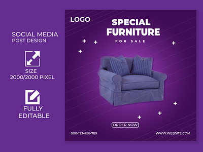 Furniture social media post Design design graphic design marketing post design