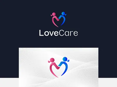 LoveCare logo design branding care creative logo custom heart heart logo icon logo logo concept logo design logo designer logo inspiration logo maker logo mark love minimal modern logo sister love logo unique logo women heart shape