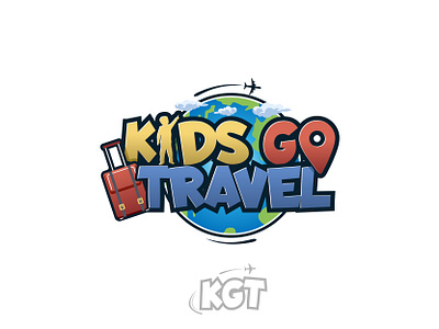 Kids Go Travel branding graphic design logo