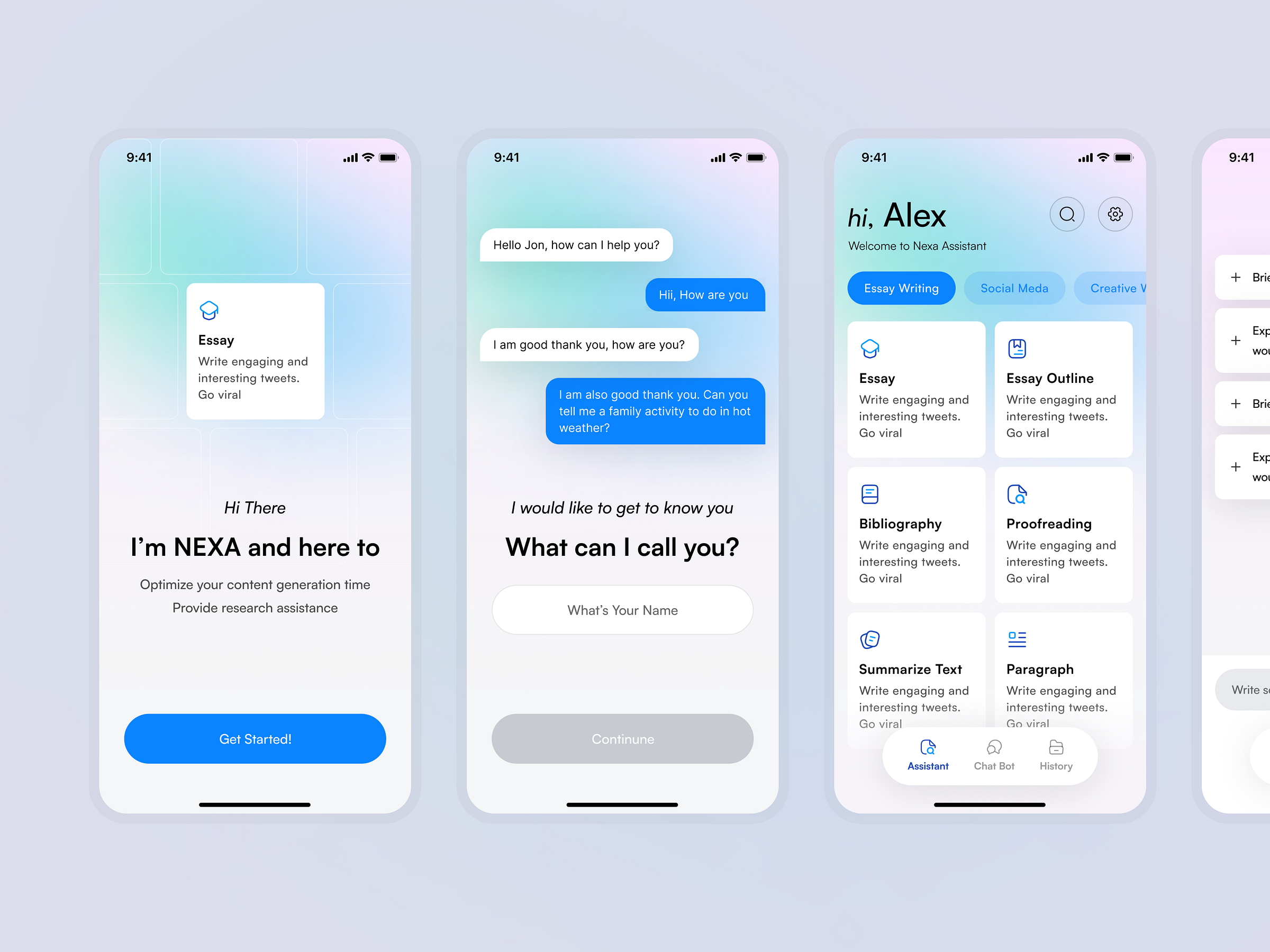 Nexa Ai v2 App Screens by TUGAY on Dribbble