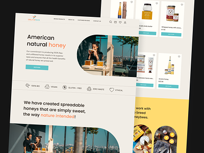🍯 DELIVERICS｜Ecommerce Website Design | Hyperactive branding design design studio e commerce hyperactive interfaces landing page marketplace product design products saas shopify startup typography ui ux web design