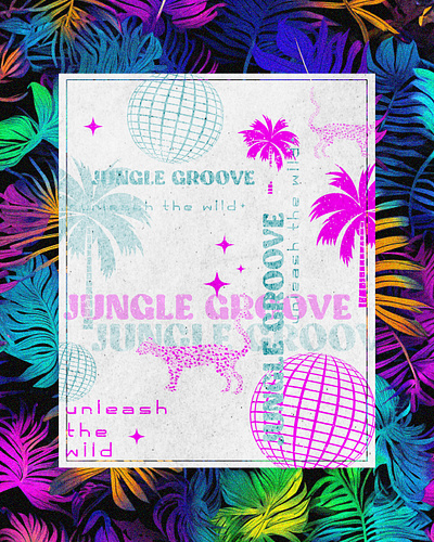 Jungle Groove brand design brand identity brand illustration branding colorful design graphic design hospitality design illustration logo logo design
