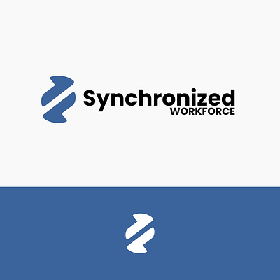 Logo Design for Synchronized Workforce brand identity branding design freelance designer freelance work graphic design logo logo design logo design branding vector