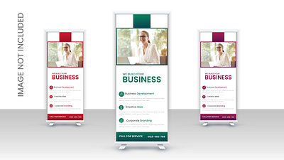 Corporate Business Rollup Banner Design ads agency flyer agency stand banner branding corporate business marketing rollup roll up banner rollup social ads