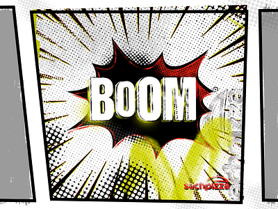 New Product Teaser (pt.2) 2023 art bomb boom branding comingsoon design food graphic graphic design halftone identity illustration popart style teaser vector