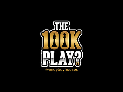 The 100K Play? branding graphic design logo