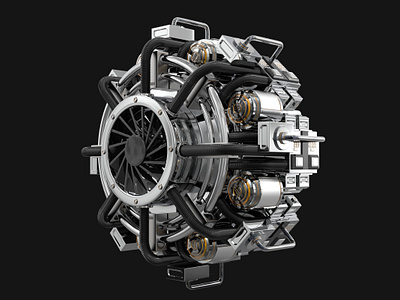 Motor Parts 3d modeling autodesk maya keyshot rendering product design