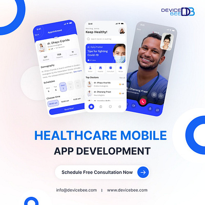 Healthcare App Development Services app development company best app design devicebee healthcare app medical appointments app mobile app development on demand app