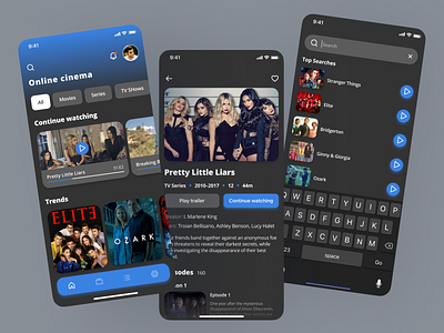 Online cinema concept app app cinema design mobile ui uidesign ux ux ui