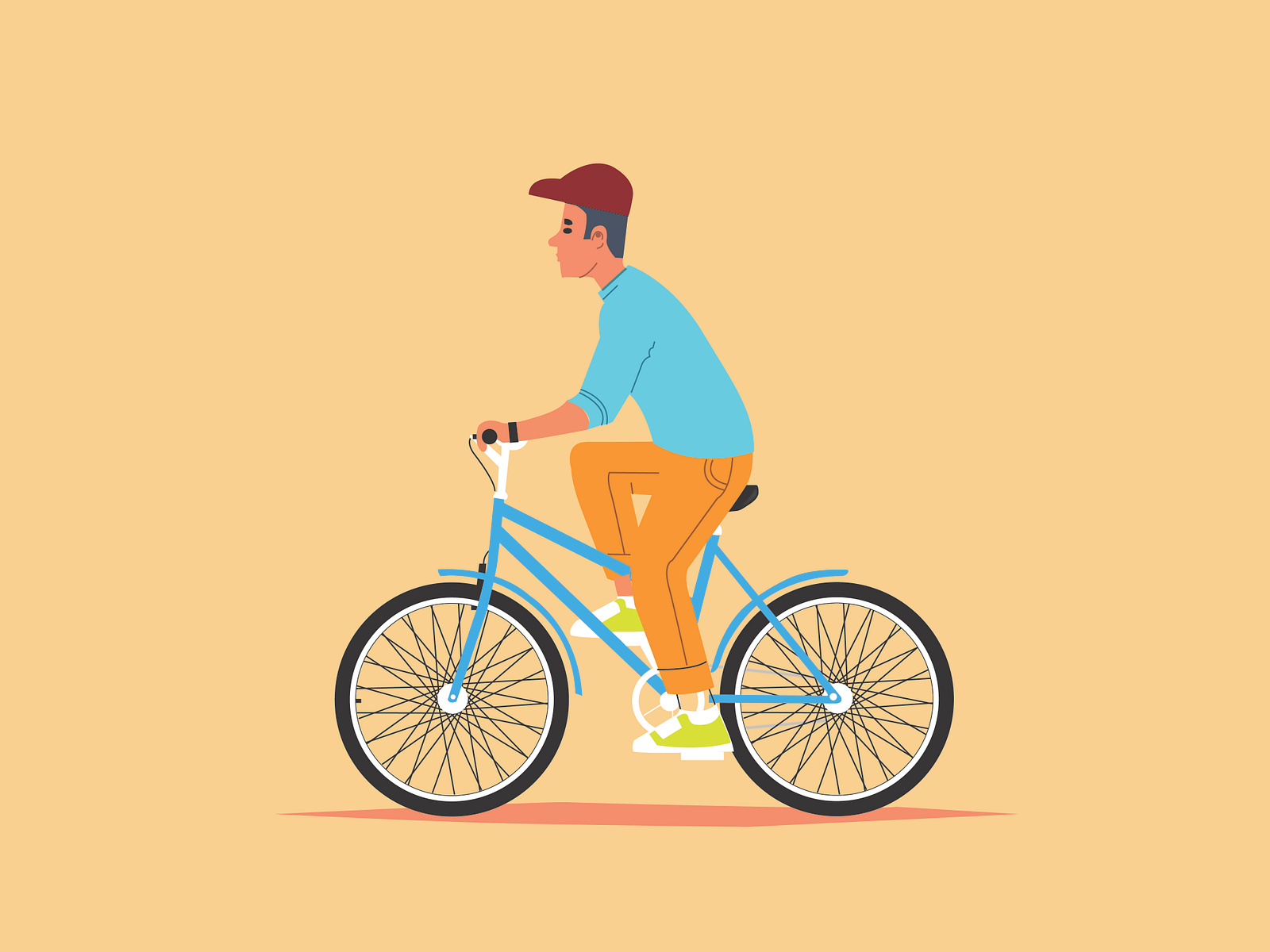 People Ride Bicycles by Jamhari on Dribbble