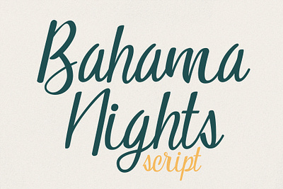 Bahama Nights Script brand branding calligraphy classy design elegant fancy fashion font graphic design handwritten illustration invitation logo modern script sports style typeface wedding