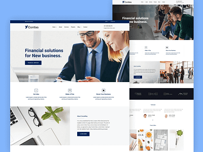 Business Consulting HTML Template - Contixs fashion html5 insurance agency investment modern responsive shopping