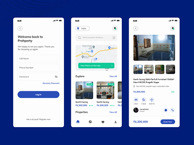 Propherty App Design app app design home login property ui web web design