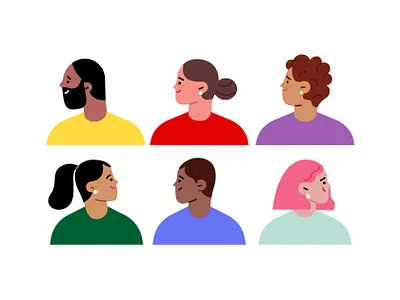 Characters app avatar avatars characters characters design design idea illustration man men vector woman