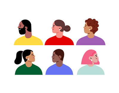 Characters app avatar avatars characters characters design design idea illustration man men vector woman