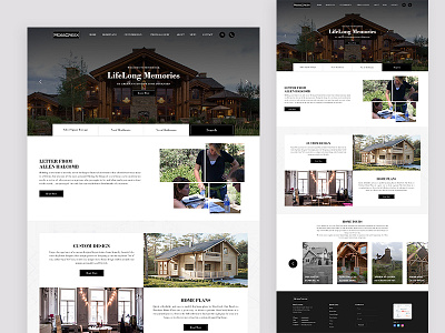 Building Custom Home Landing Page branding custom homepage illustration landing page typography ui web design webpage website design