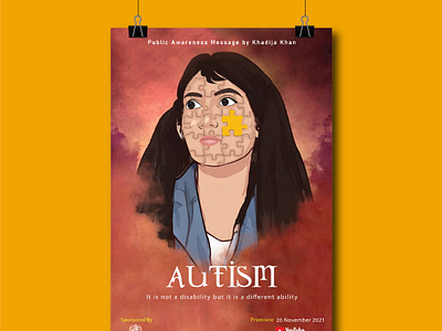 Autism Public Awareness Message branding graphic design