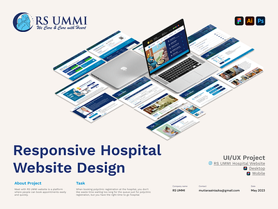 Responsive Hospital Website Design design hospital interactive patient responsive ui uiux ux website