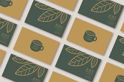 Green Cafe branding graphic design