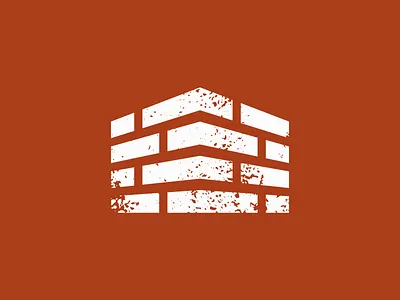 brick house branding brick bricks building creative geometric graphic design house identity design illustration line logo design logotype minimalism simple