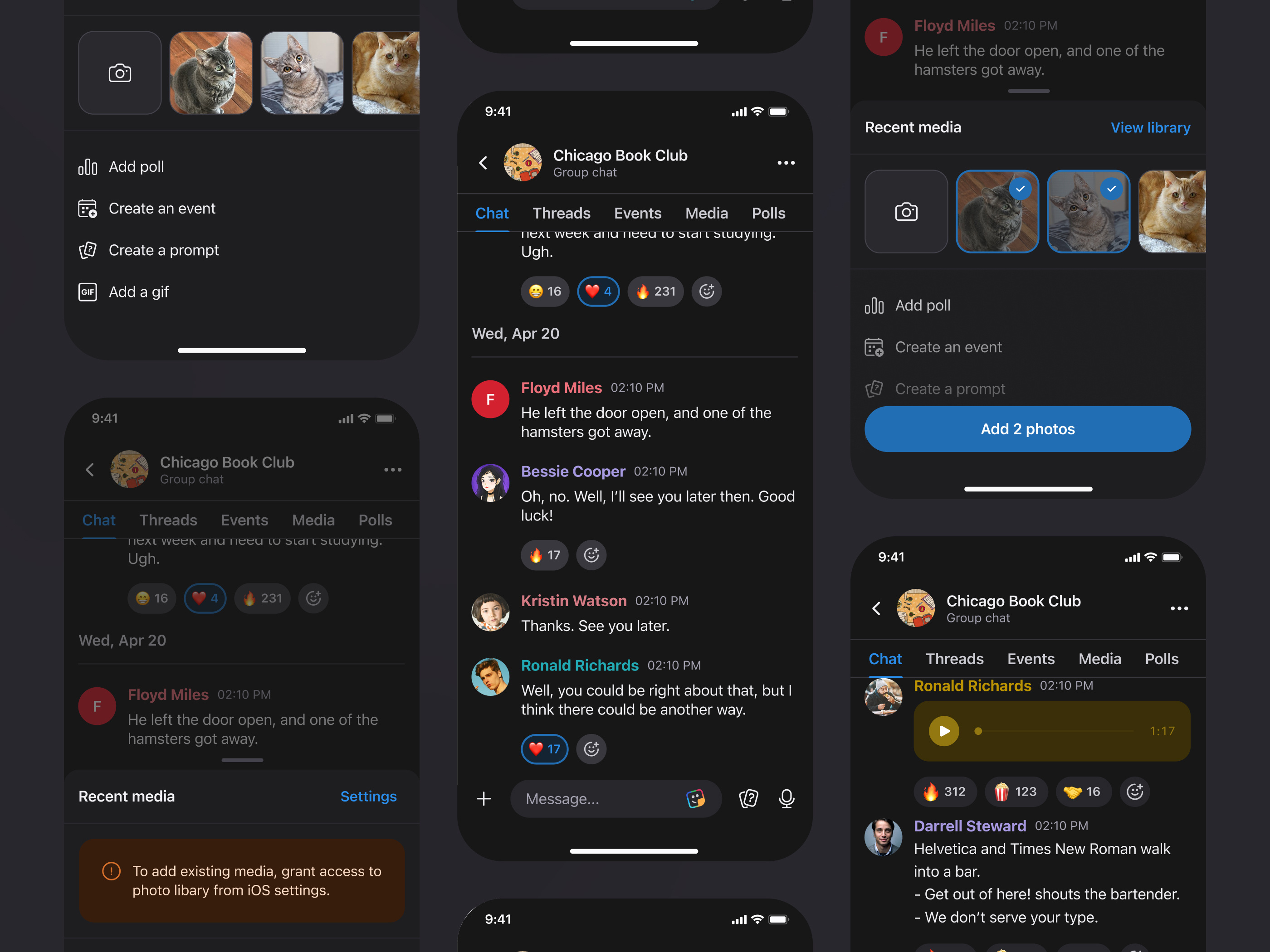 IRL App: Chat Stream and Bottom Sheet by Christopher Koziol on Dribbble