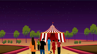 Lucky Irani Circus Promotional Animation animation branding graphic design motion graphics