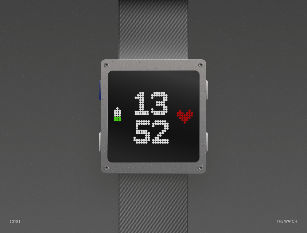 The Watch 3d 8bit animation clean concept futuristic minimal multisport pixel prototyp running smartwatch sports sports watch typography ui ui design watch workout