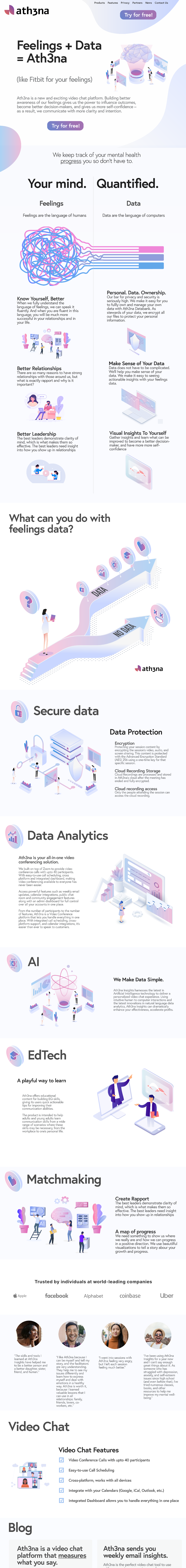 Ath3na figmatowebflow interactions uiux webdesign