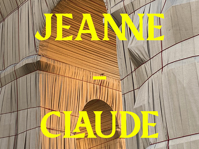L'Arc de Triomphe, Wrapped - Christo and Jeanne-Claude / Poster architecture art poster christo and jeanne claude poster daily poster design typeface typography typography poster
