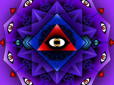 The eye art graphic design illustration illustrationart illustrator mandala photoshop