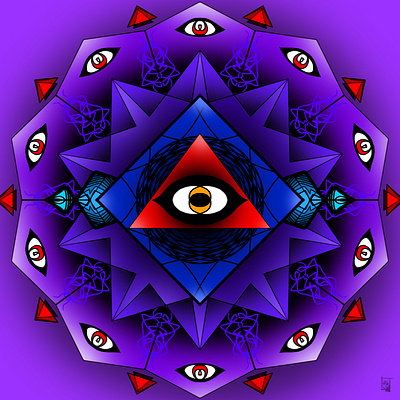 The eye art graphic design illustration illustrationart illustrator mandala photoshop