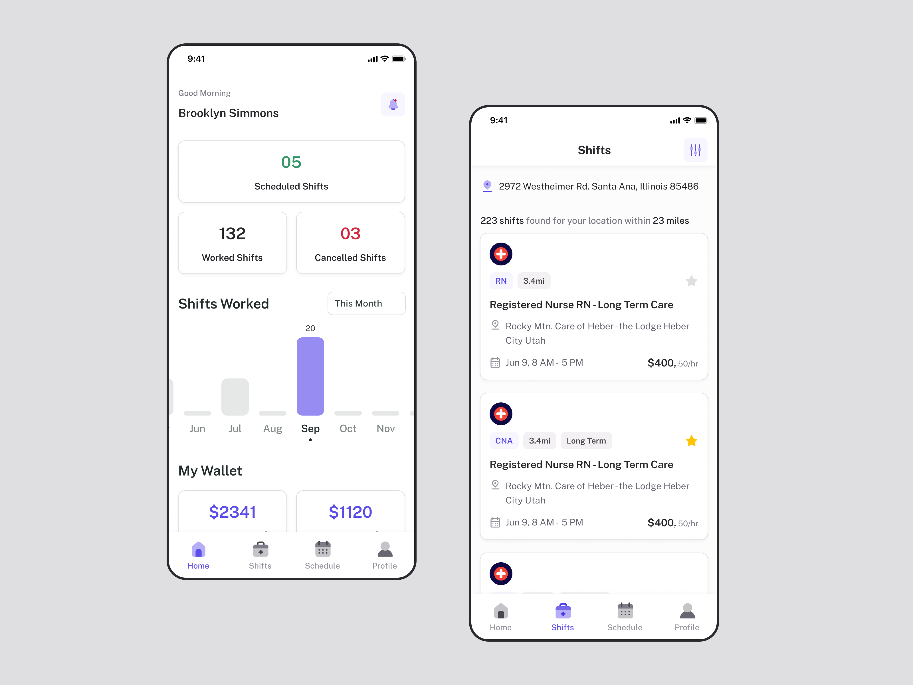 Healthcare Staffing App Nurse Staff Shift Scheduling App by SolGuruz