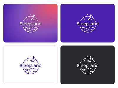 Brand identity | SleepLand branding graphic design logo