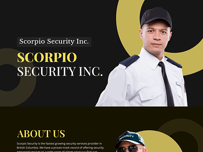 Scorpio Security Inc. backenddevelopment branding design graphic graphic design logo security website security website design ui ux web design web development website