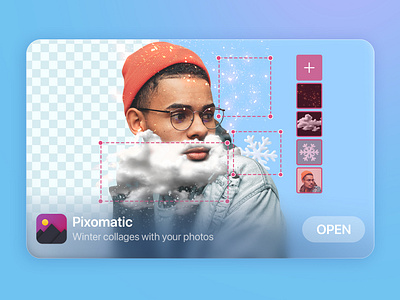 Featuring banner for Pixomatic app branding design graphic design illustration vector