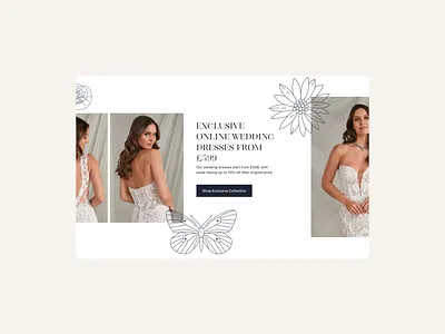Off-The-Peg by Dotty | Callout callout clothing dotty bridal e commerce ecommerce off the peg ui ux website wedding wedding dress