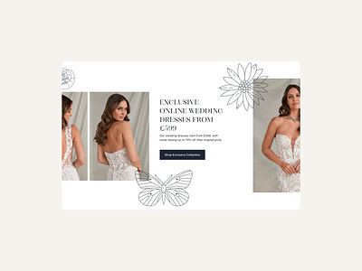 Off-The-Peg by Dotty | Callout callout clothing dotty bridal e commerce ecommerce off the peg ui ux website wedding wedding dress