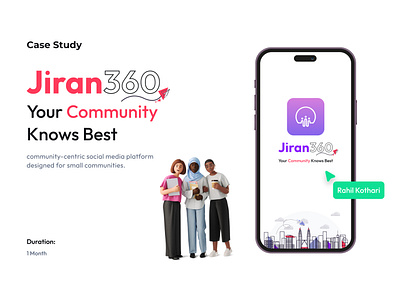 Jiran360- Community-Centric Social Media Platform Case Study case study figma mobile design mobile ui phone ui ui ui design uiux ux design ux research