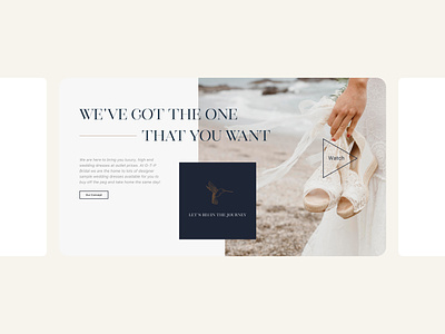 Off-The-Peg by Dotty | Video Callout bride callout clothing design dotty bridal e commerce ecommerce ui ux website wedding