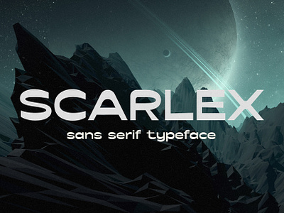 Scarlex - Retro Space Typeface branding creative cyber design digital font game graphic design illustration logo movie nasa retro science space tech typeface vector vintage wide