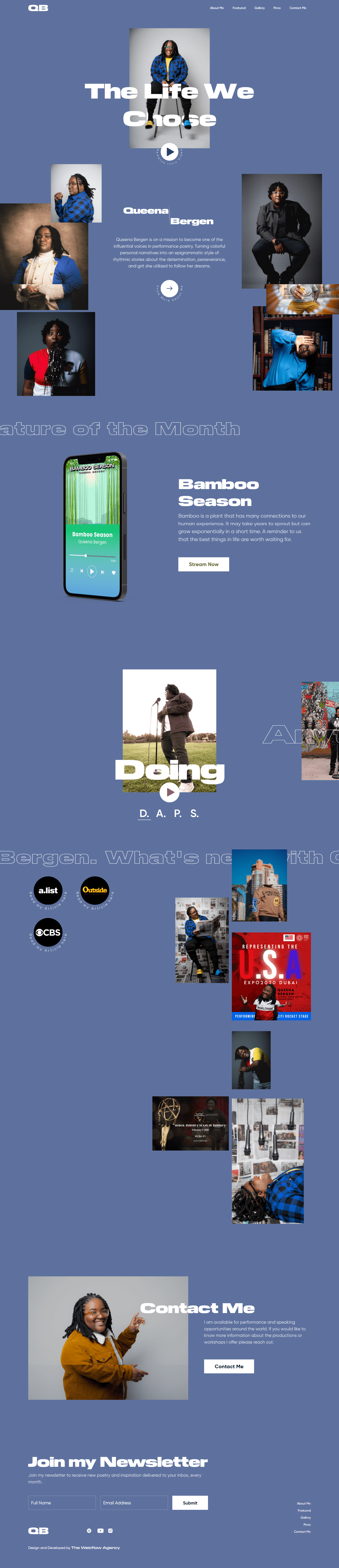 Queena Bergen cms customcode figmatowebflow interactions uiux