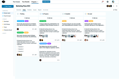 Task Management Dashboard concept dashboad ui