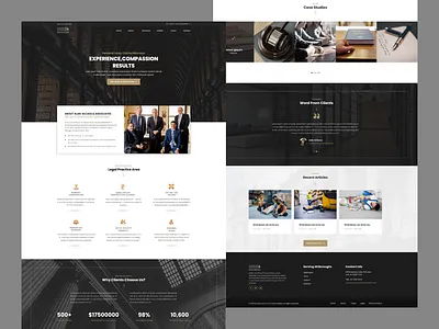 Alan Mcass Associates Landing Page 3d animation branding graphic design logo motion graphics ui