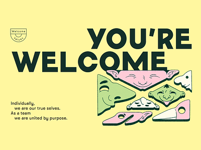 Welcome to the Jungle Values brand illustrations company values graphic design illustration illustration poster poster poster design typeface typography typography design values values illustration