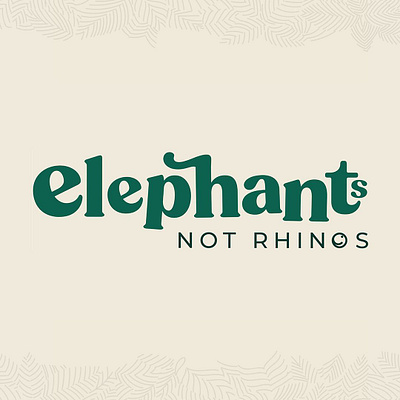 Elephants Not Rhinos // Brand Logo brand branding elephants logo logo design logos