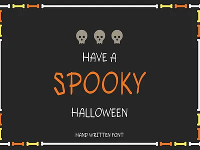 Spookt font alphabet design font fonts hand written font illustration letters logo
