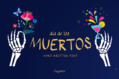 Muertos Font alphabet design font fonts hand written font letters