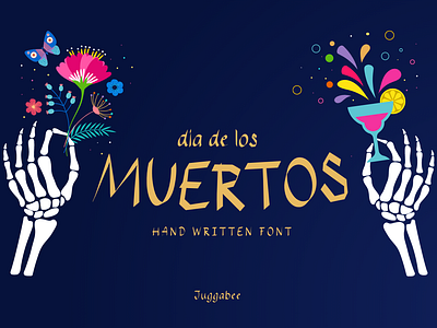 Muertos Font alphabet design font fonts hand written font letters